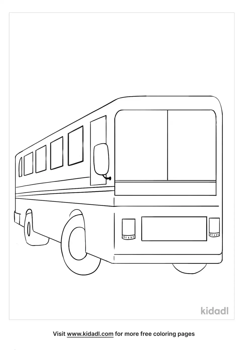Bus Coloring Page