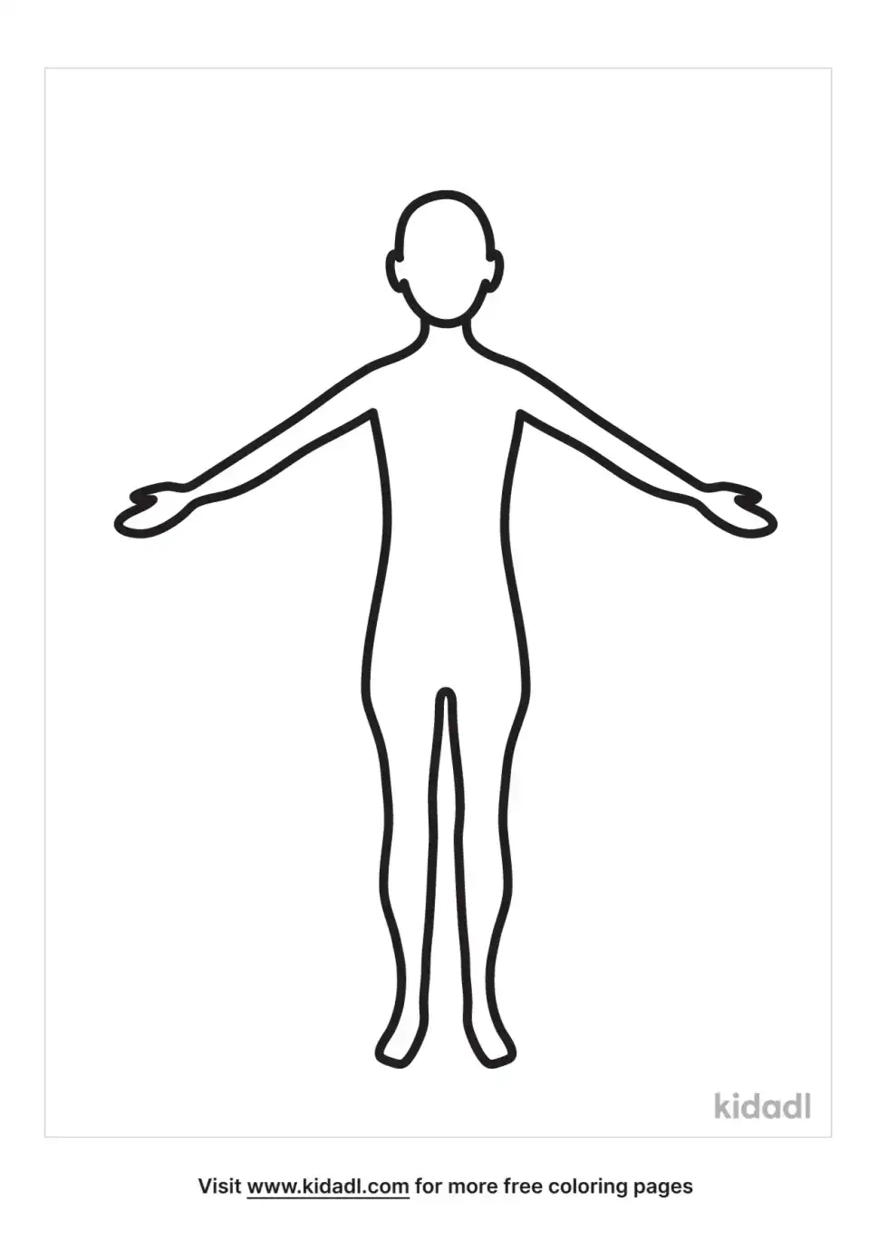 Human Body Coloring Page