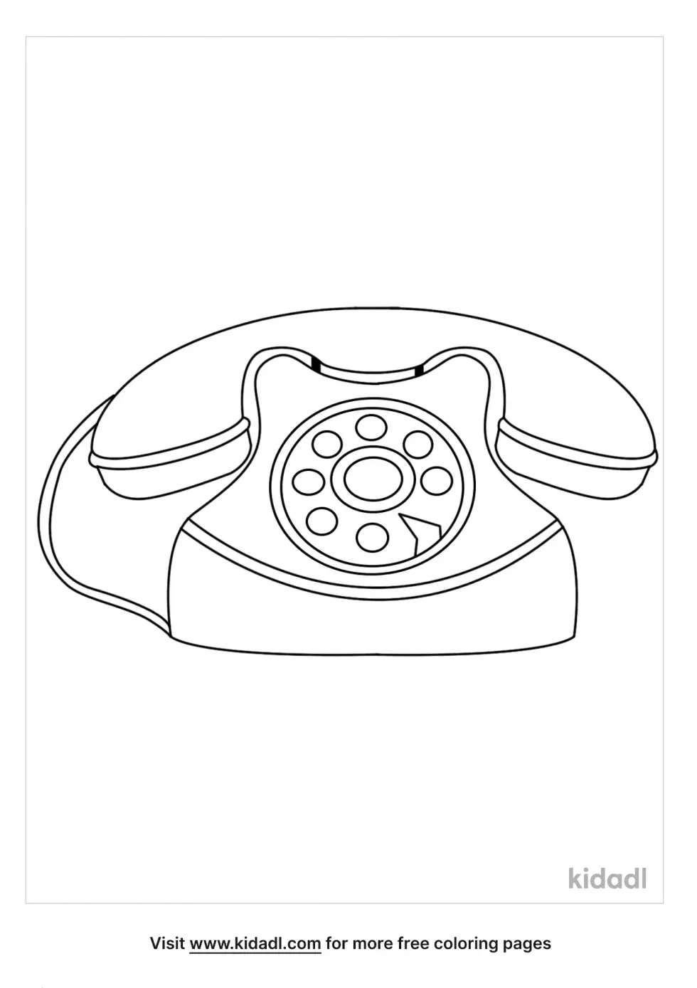 Home Phone Coloring Page