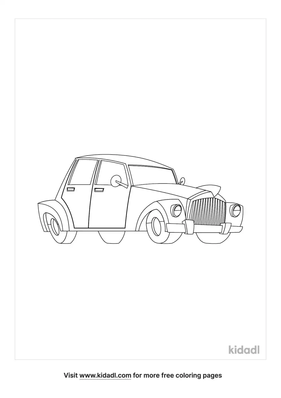 1949 Cars Coloring Page