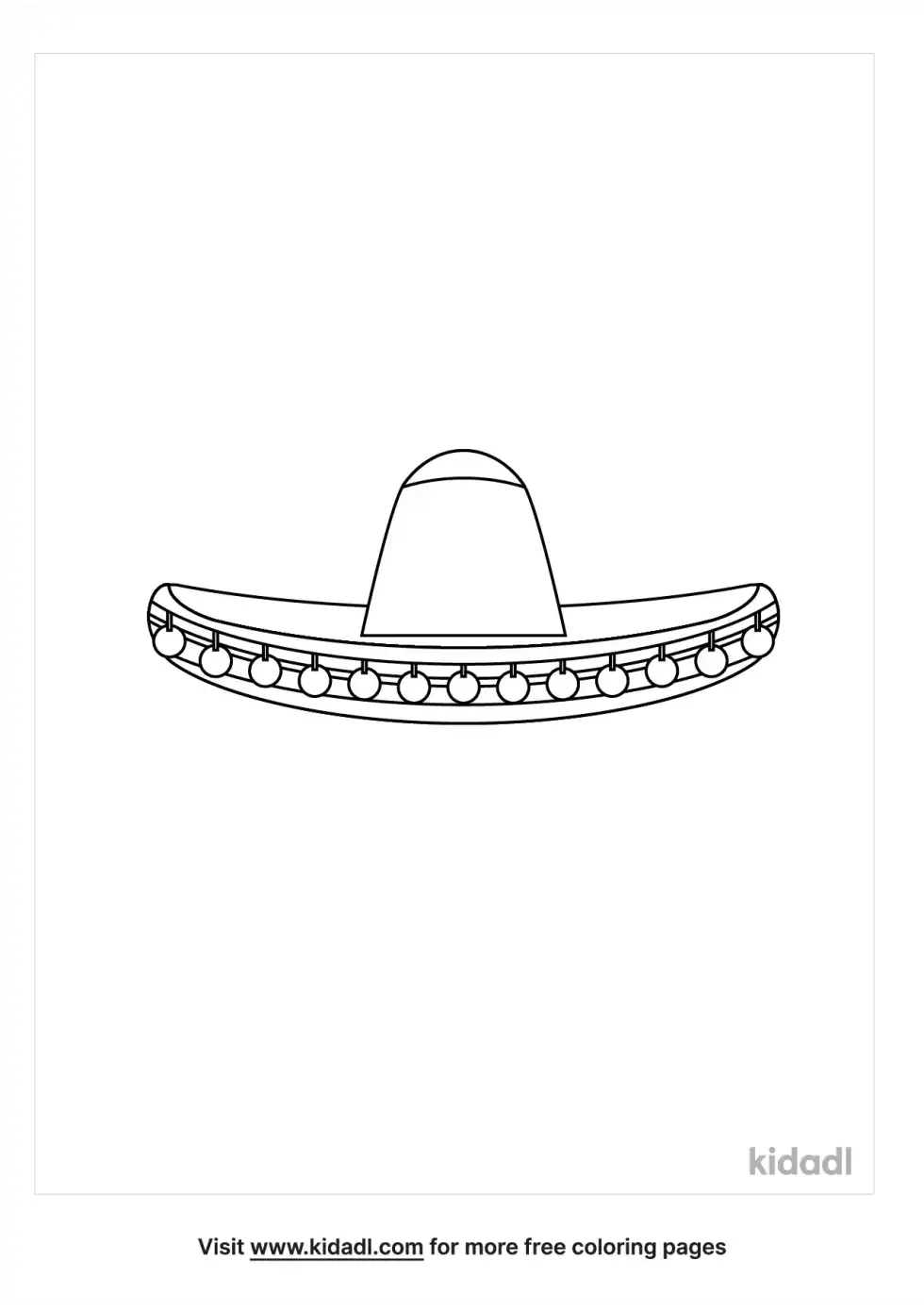 Sombrero Coloring Page