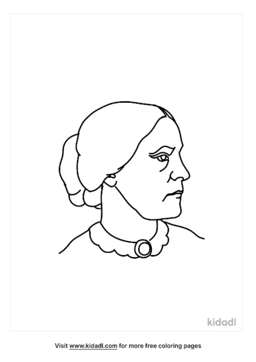 Susan B Anthony Coloring Page