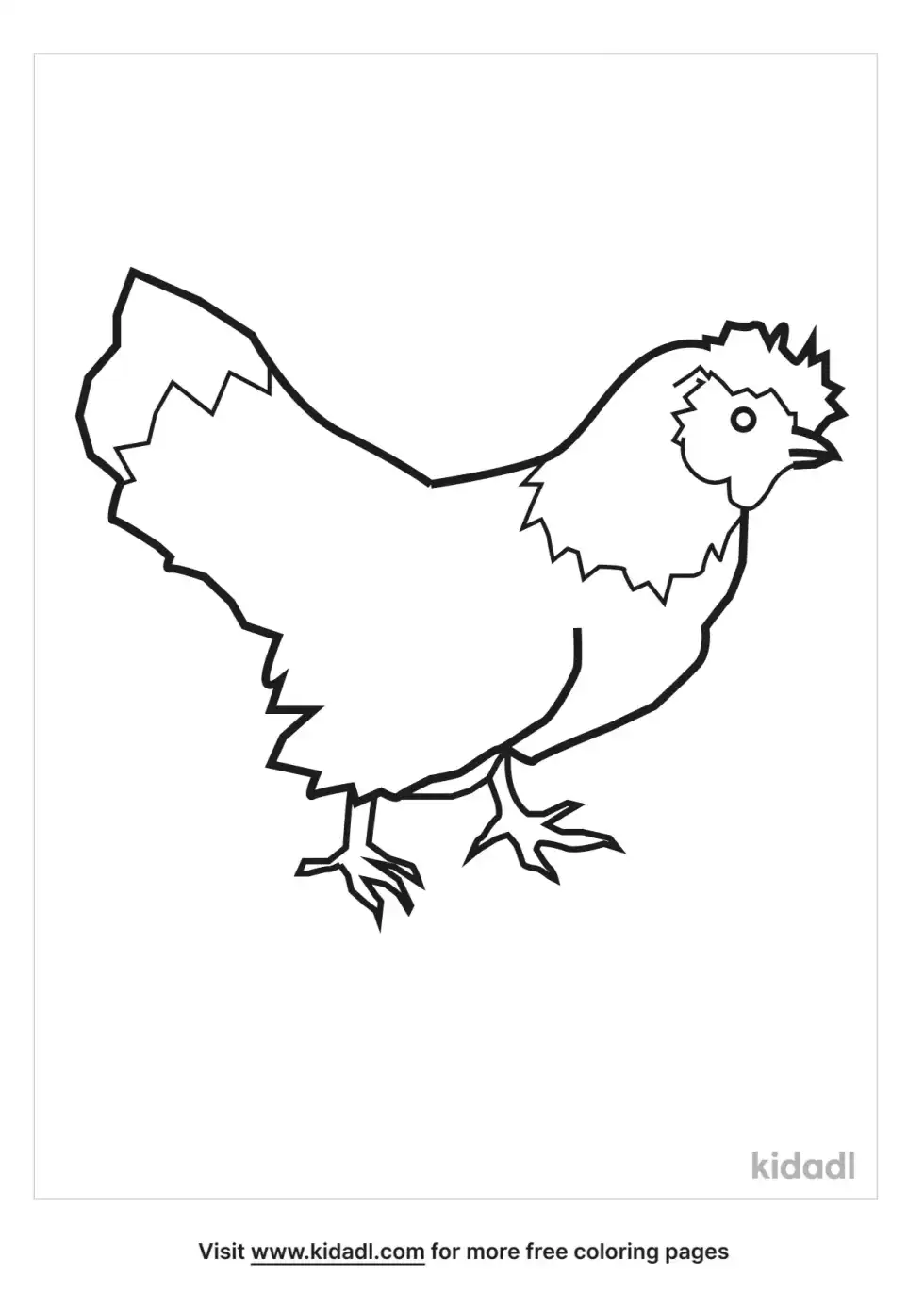 Hen Coloring Page