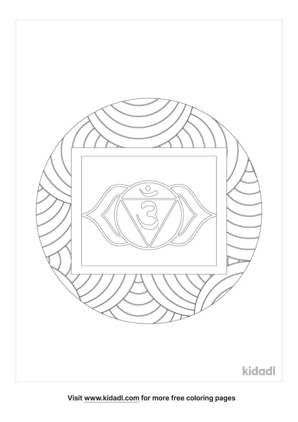 Ajna Symbol Coloring Page