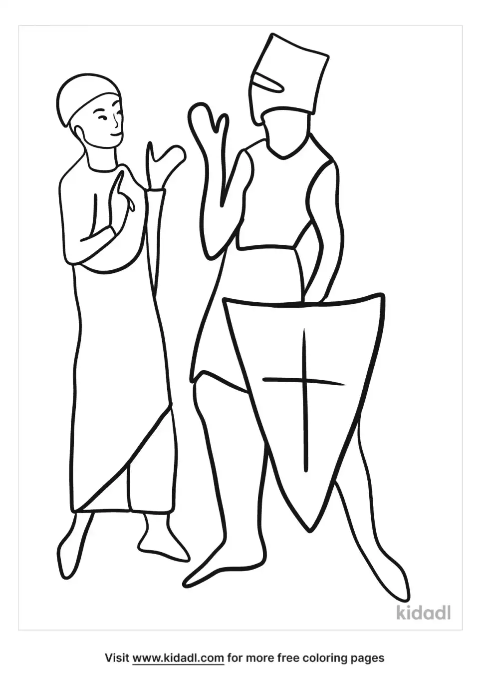 Medieval Bailiff Coloring Page