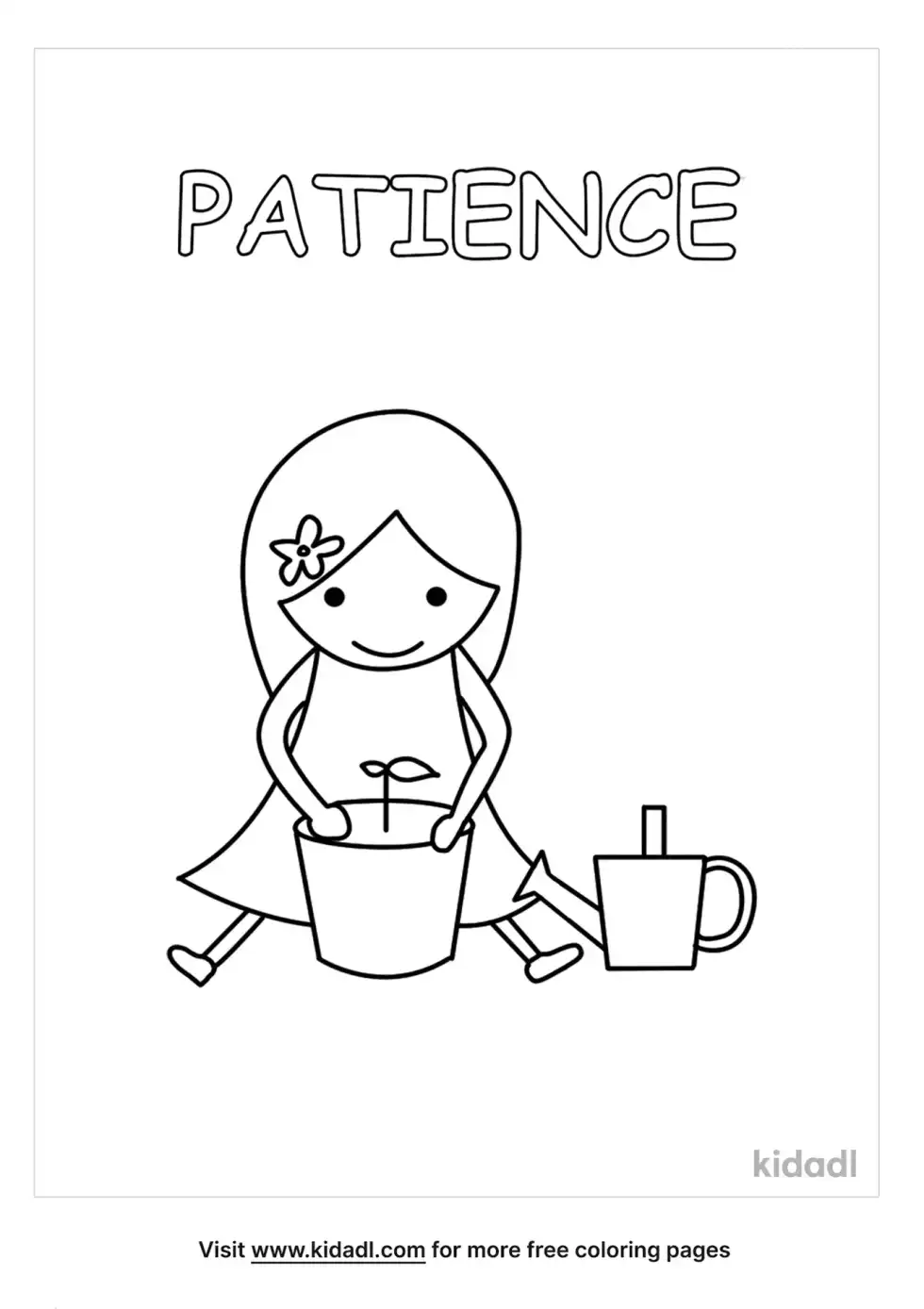 Patience Coloring Page