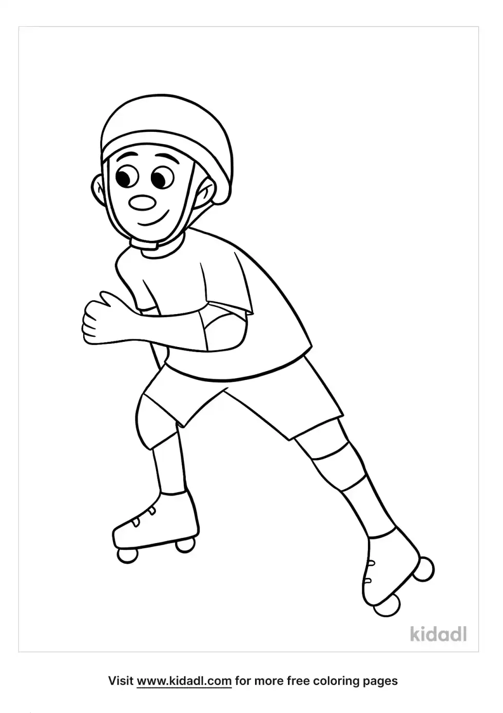 Skating Coloring Page