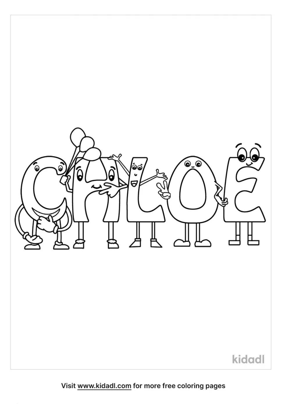 Chloe Coloring Page