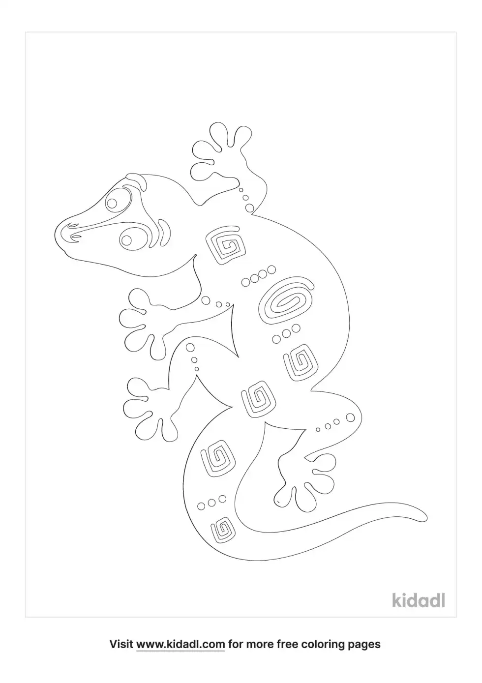 Lizard Aboriginal Art Coloring Page