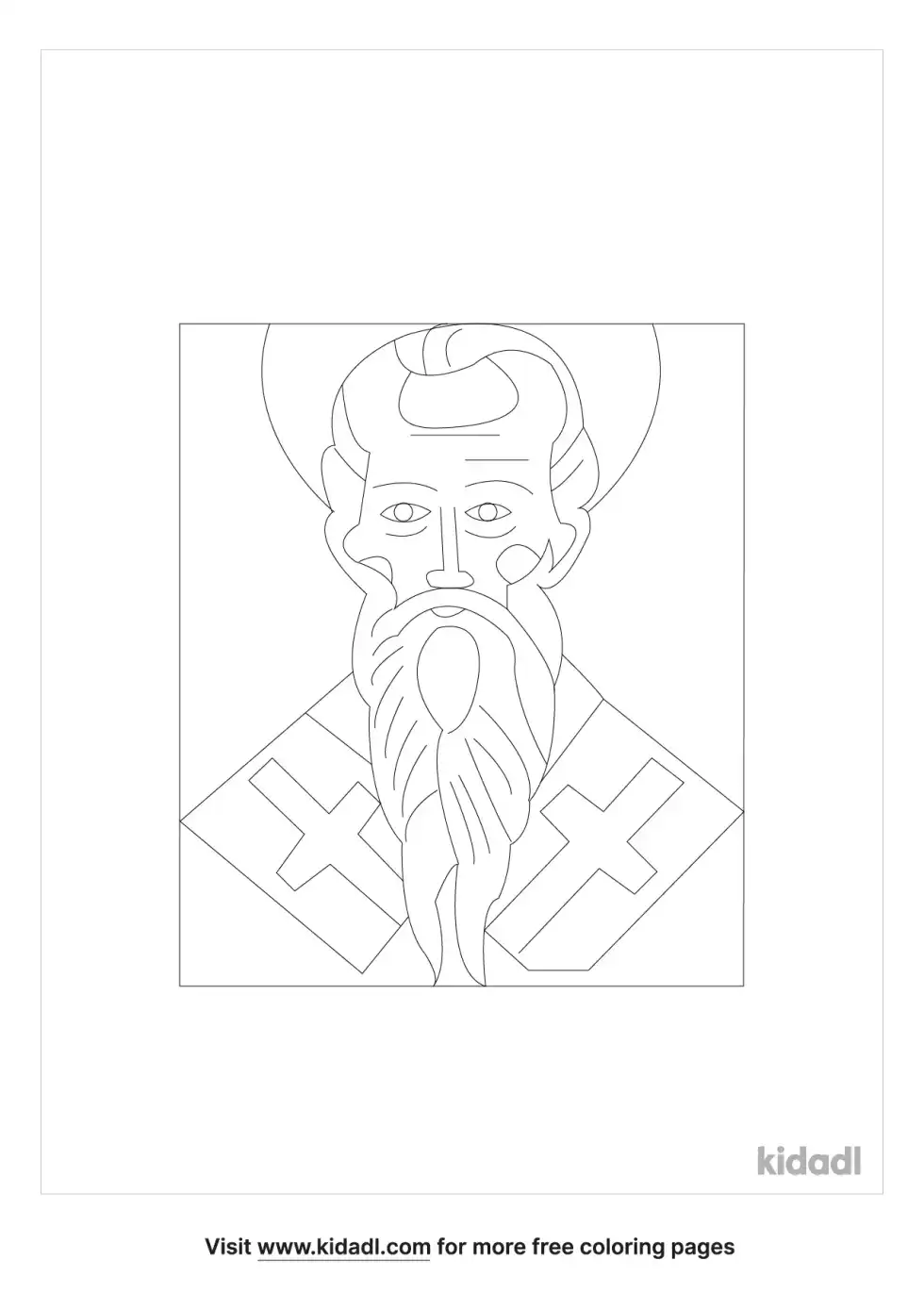 St. Polycarp Coloring Page