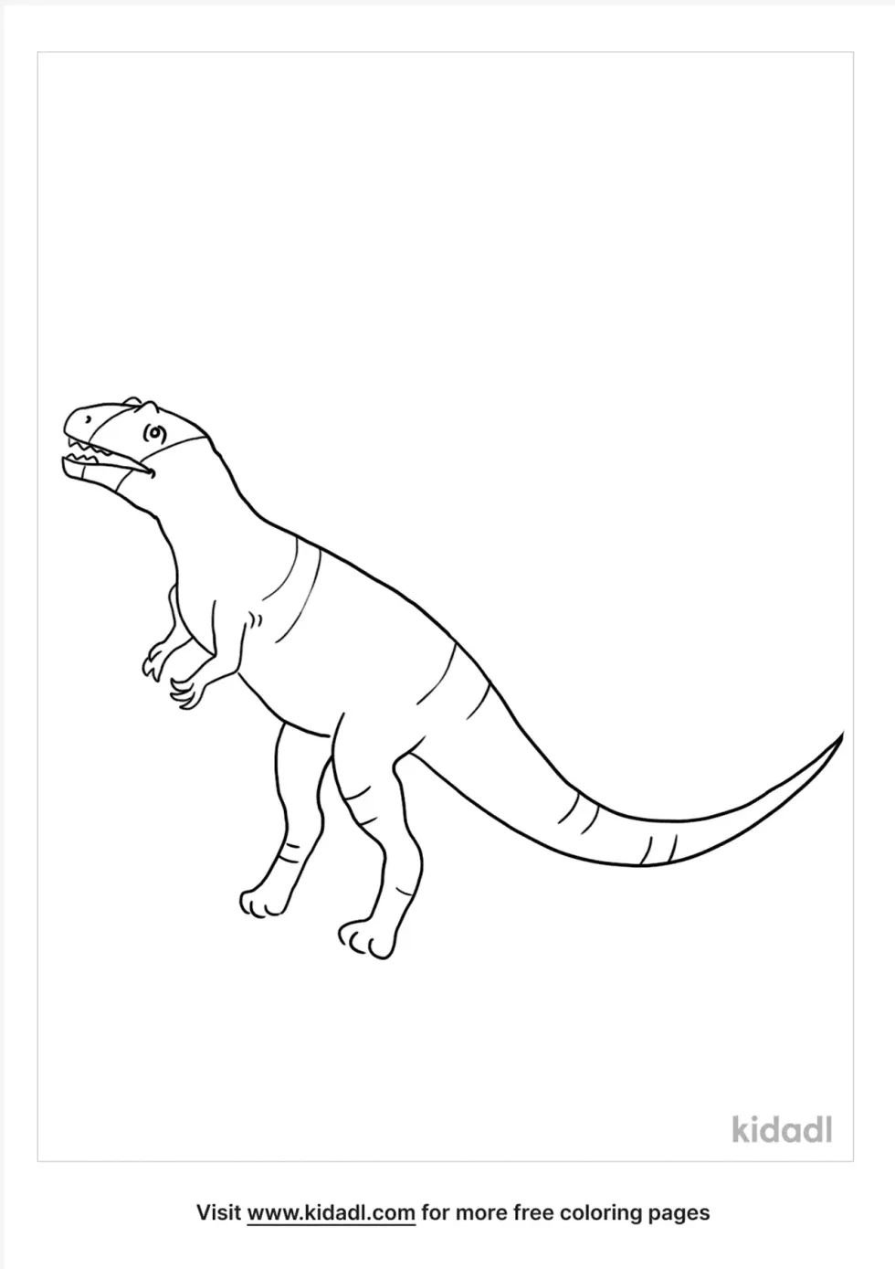 Metriacanthosaurus Coloring Page