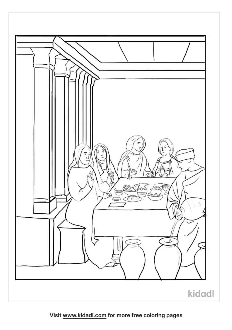Marriage Supper Coloring Page