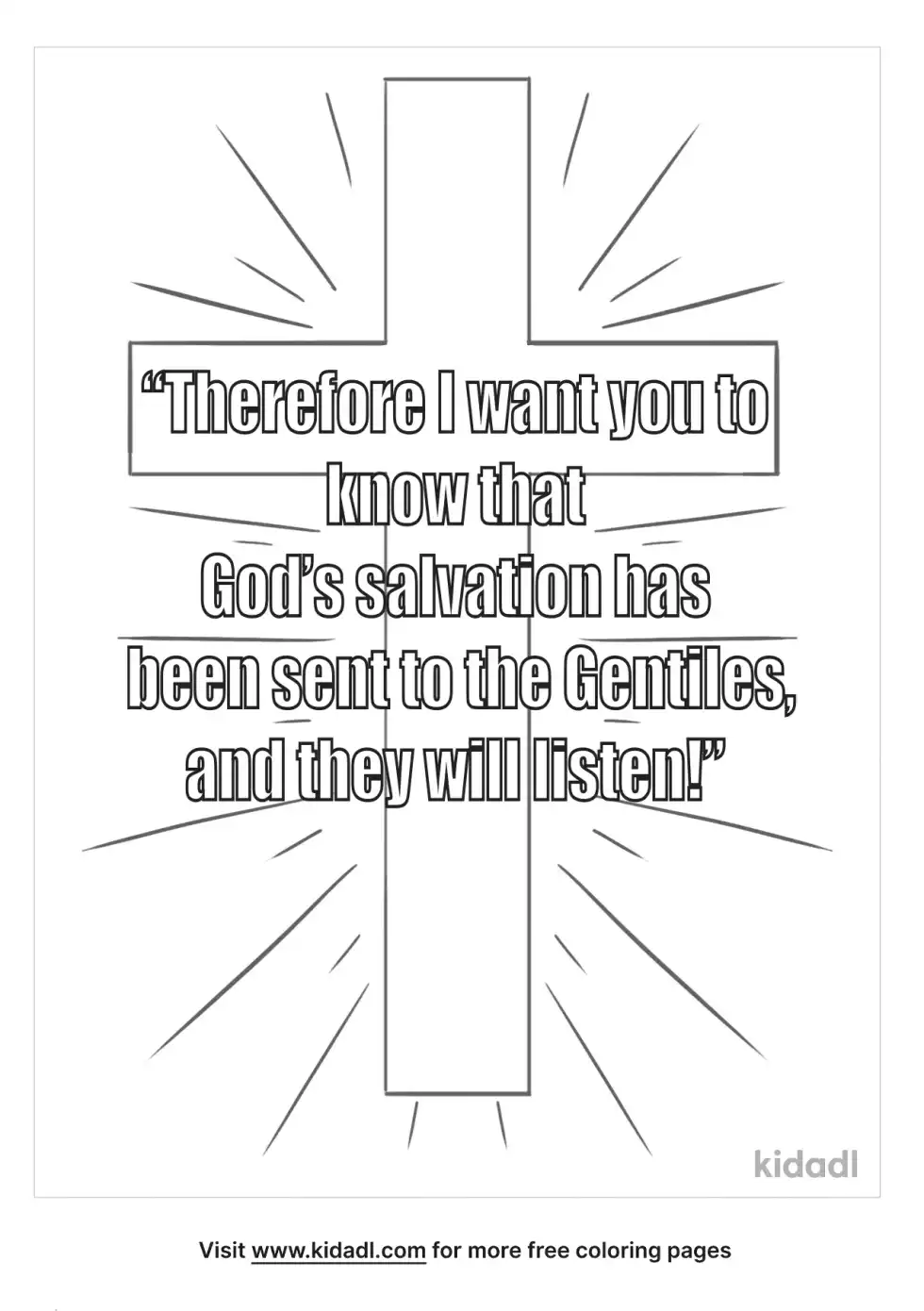 Acts 28 Coloring Page