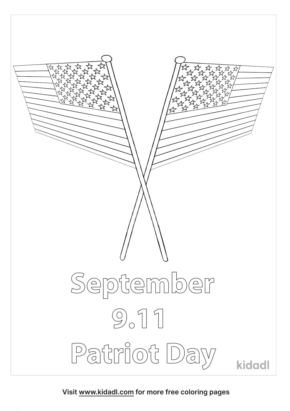 Patriot Day Coloring Page | Kidadl