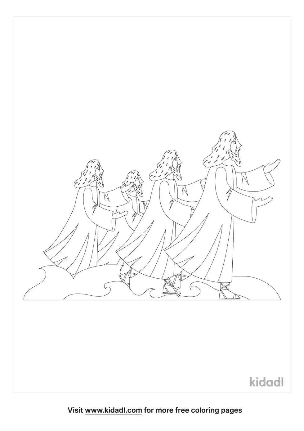 Crossing The Jordan Coloring Page