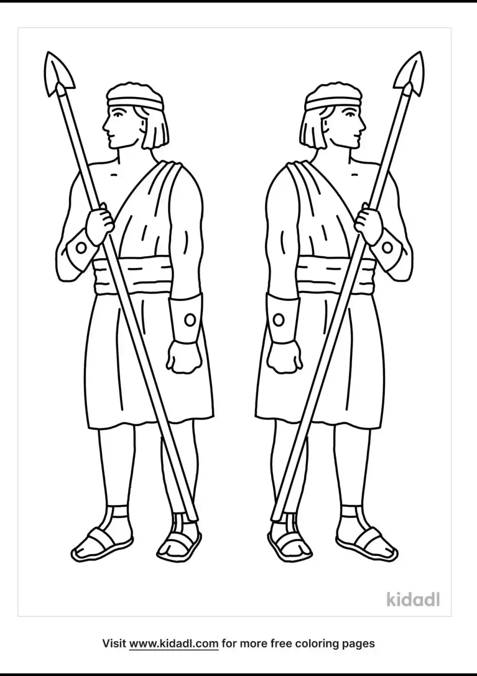 Stripling Warrior Coloring Page