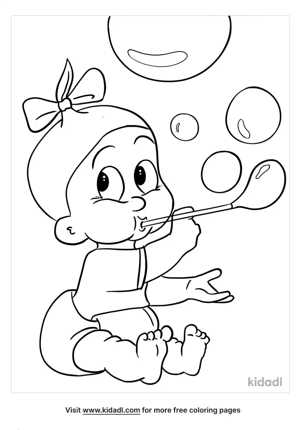 Bubble Coloring Page