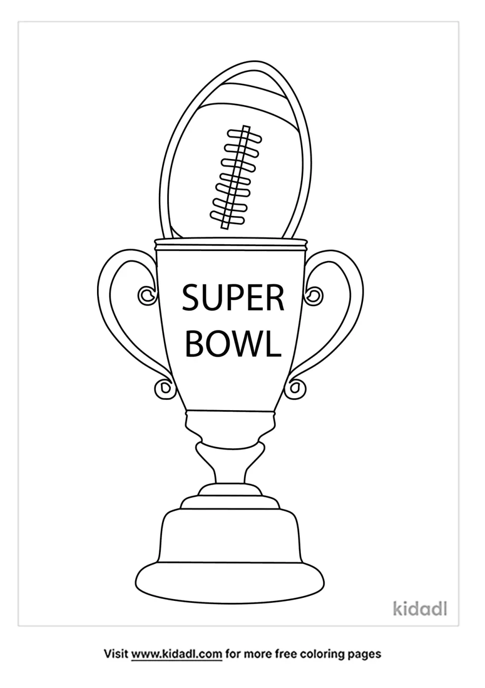 Super Bowl Coloring Page