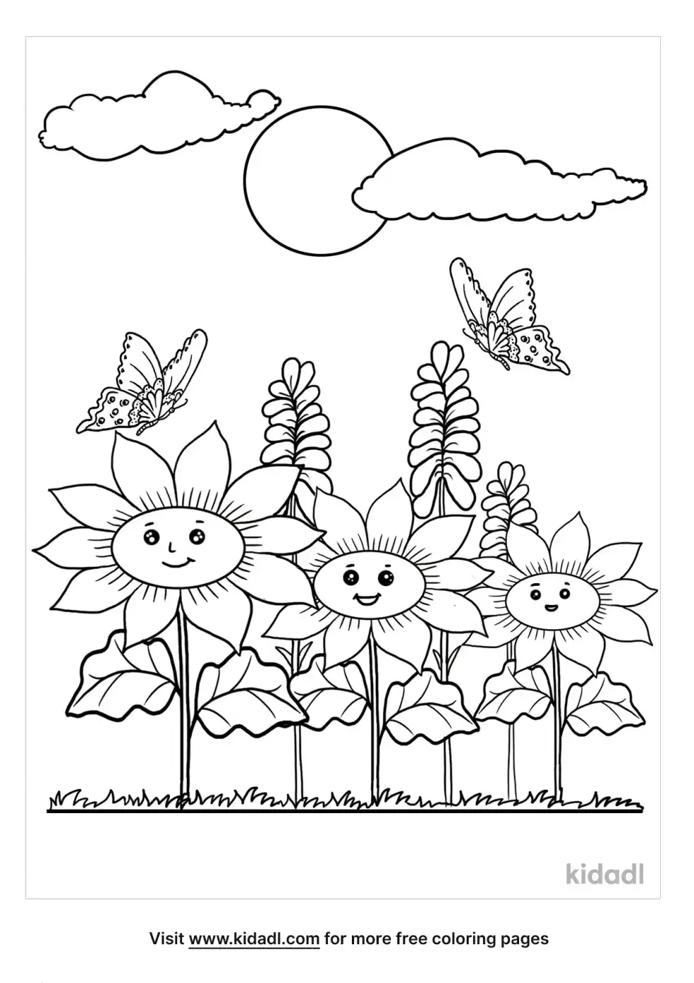 Flower Garden Coloring Page