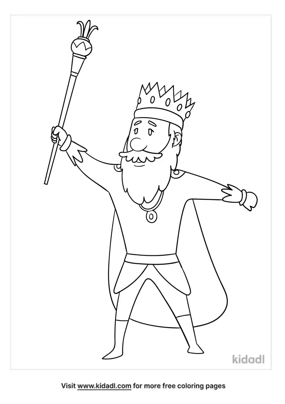 King's Scepter Coloring Page