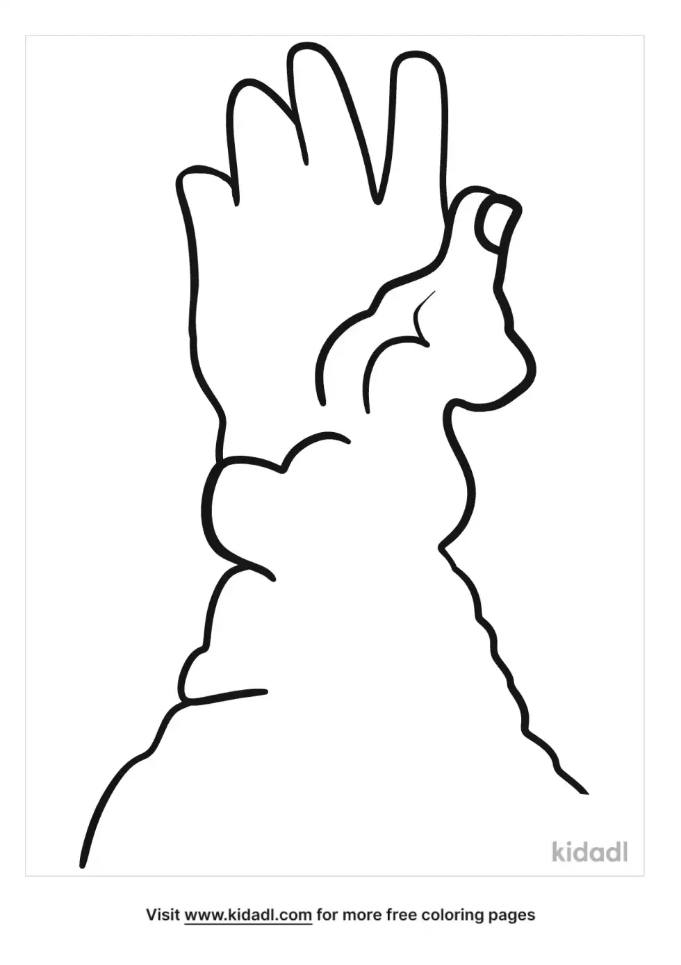 Cloud Like A Man's Hand Coloring Page