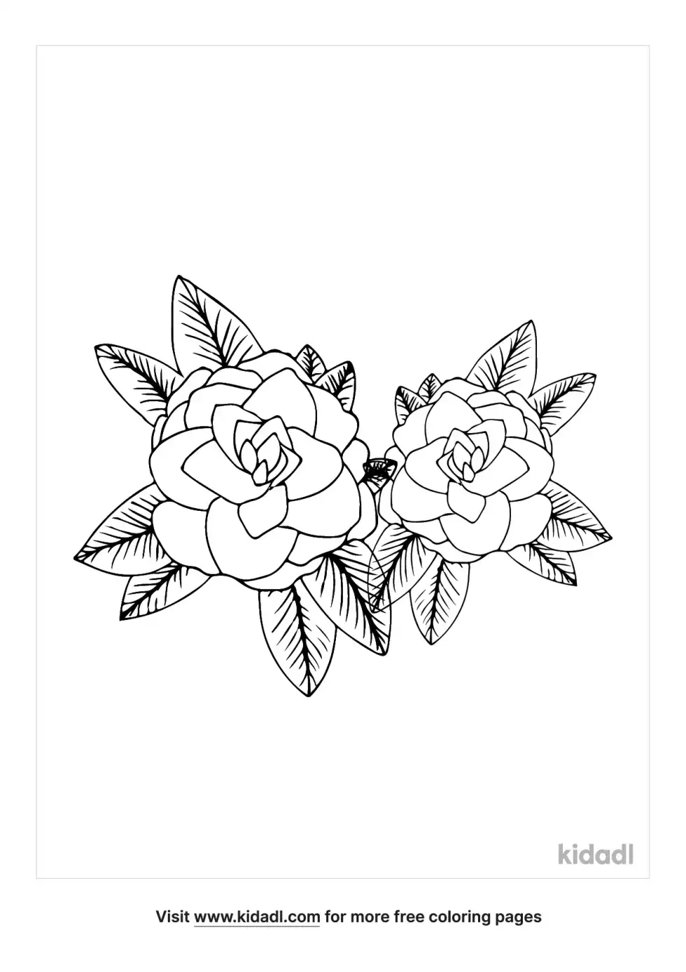 Alabama State Flower Coloring Page