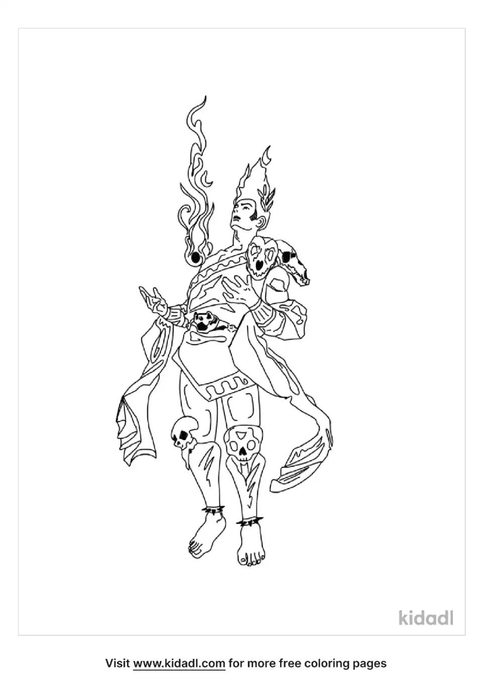 Hades Coloring Page