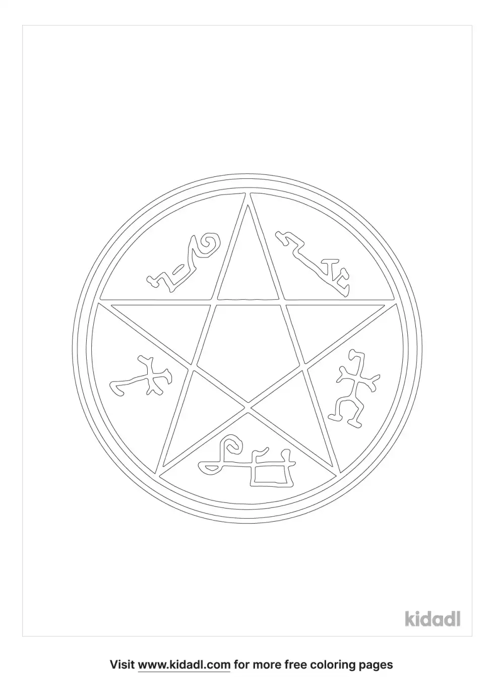 Demon Trap Coloring Page