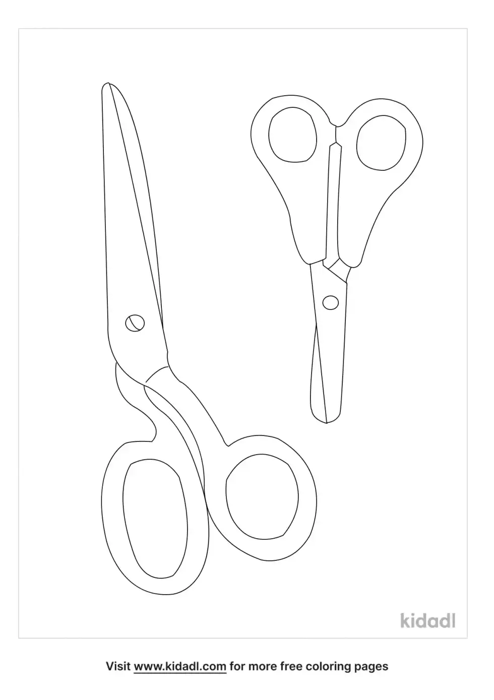 Scissors Coloring Page