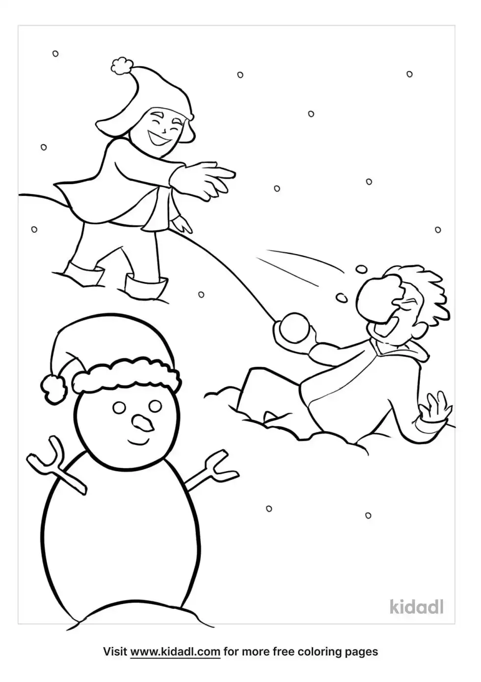 Christmas Vacation Coloring Page