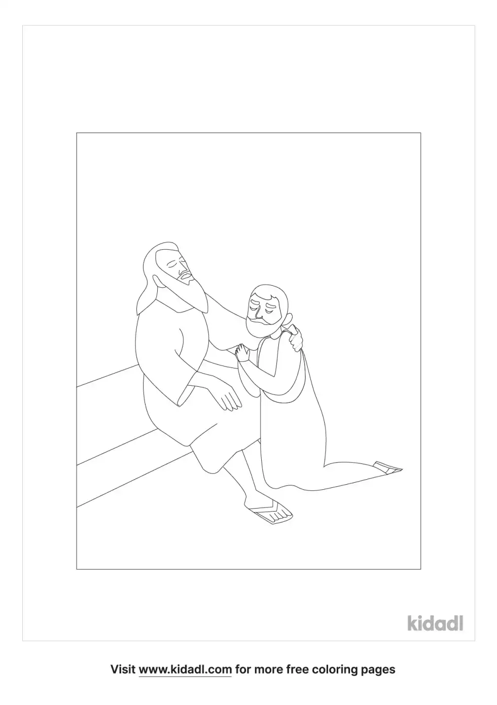 Jacob Steals The Blessing Coloring Page