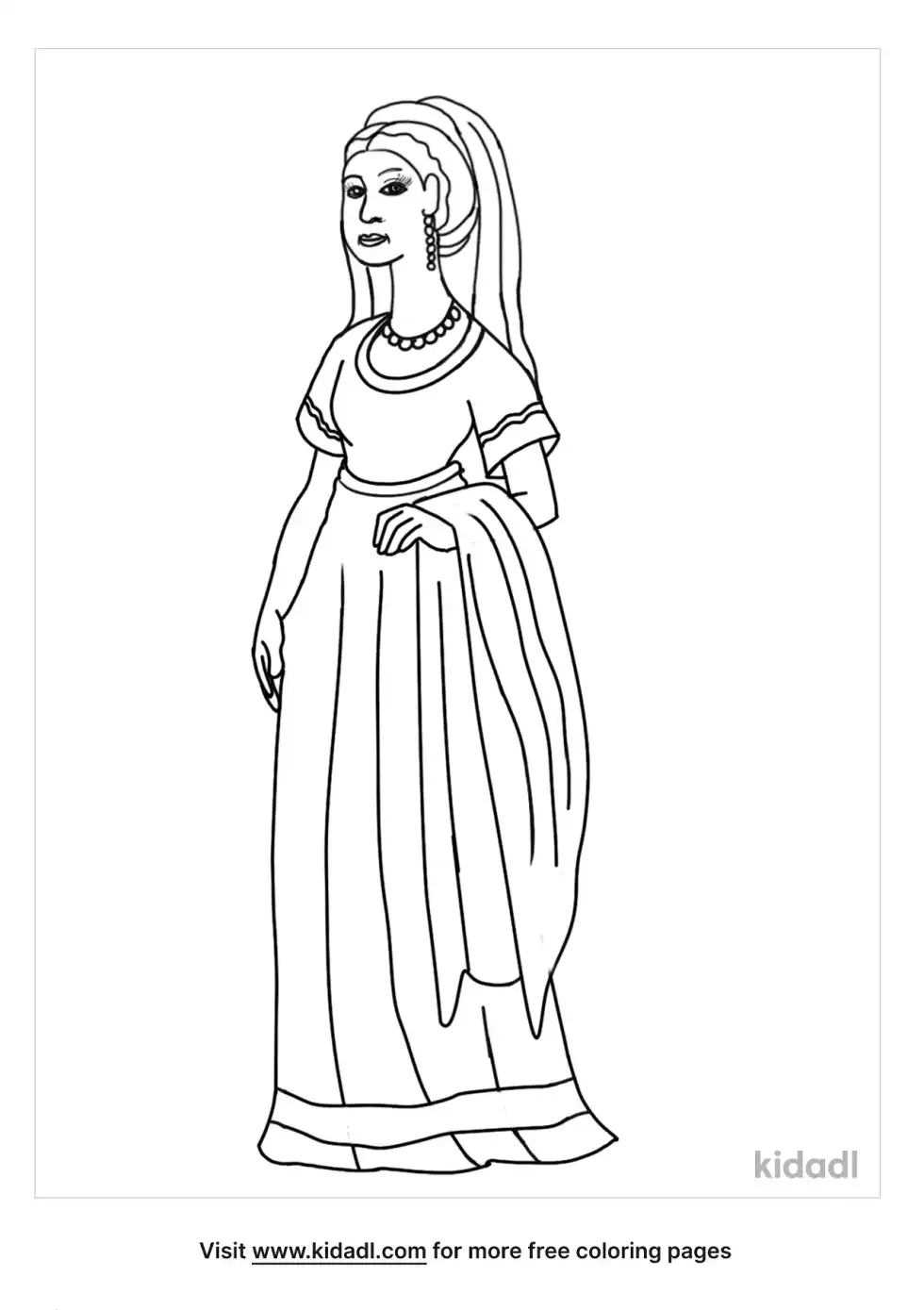 Bible Abigail Coloring Page