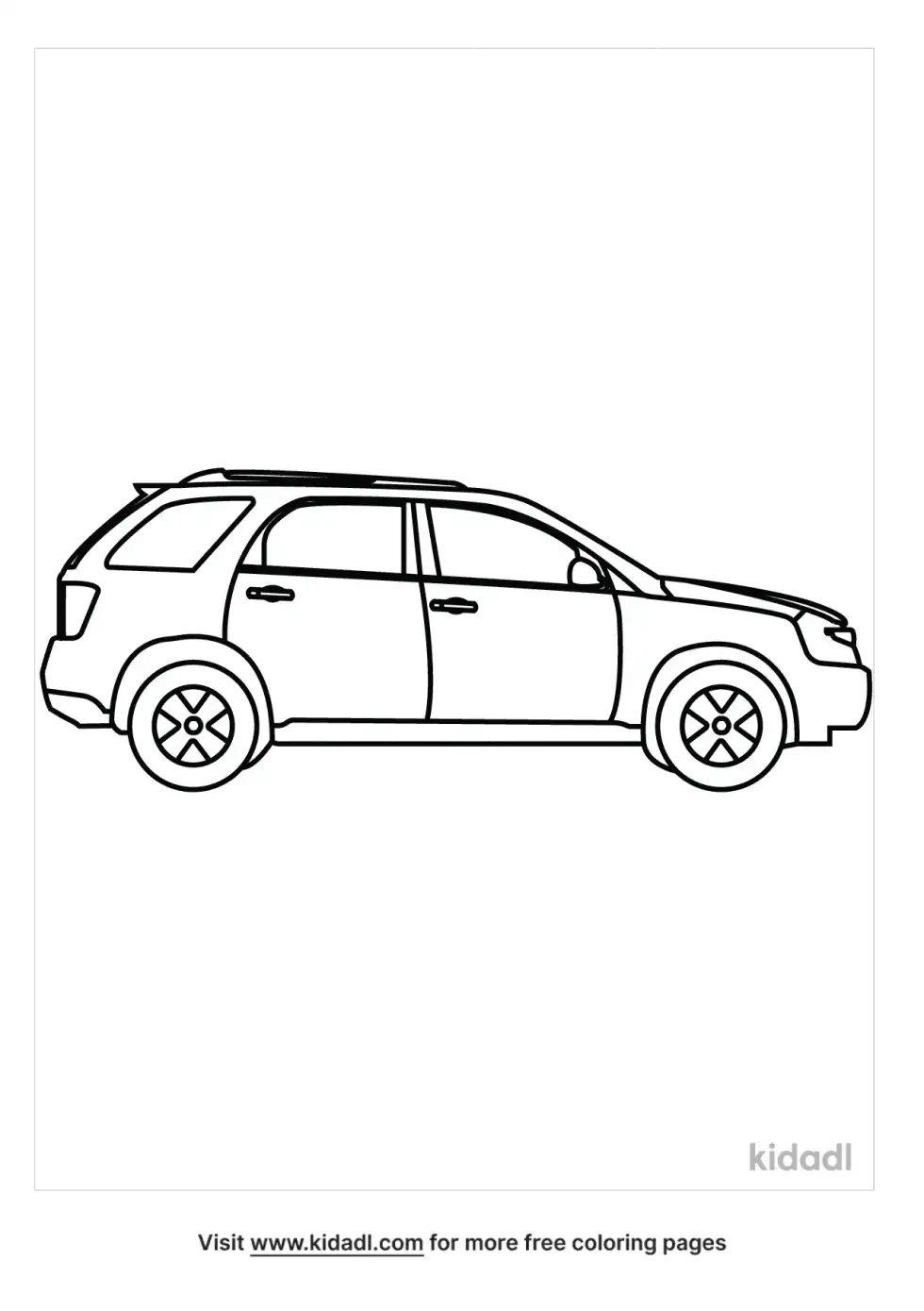 London Cab Coloring Page