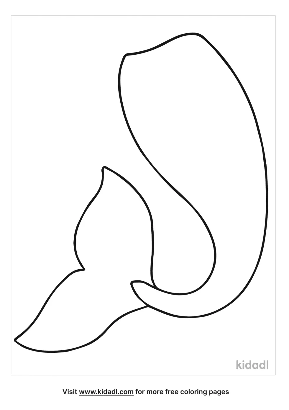 Mermaid Tail Outline