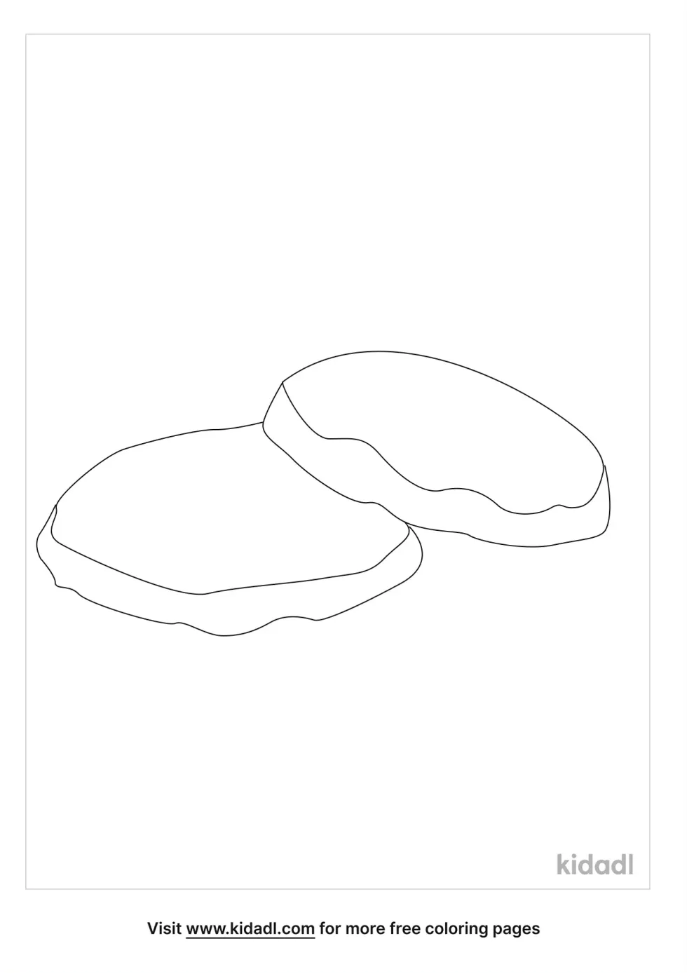 Mashed Potatoes Biscuit Coloring Page