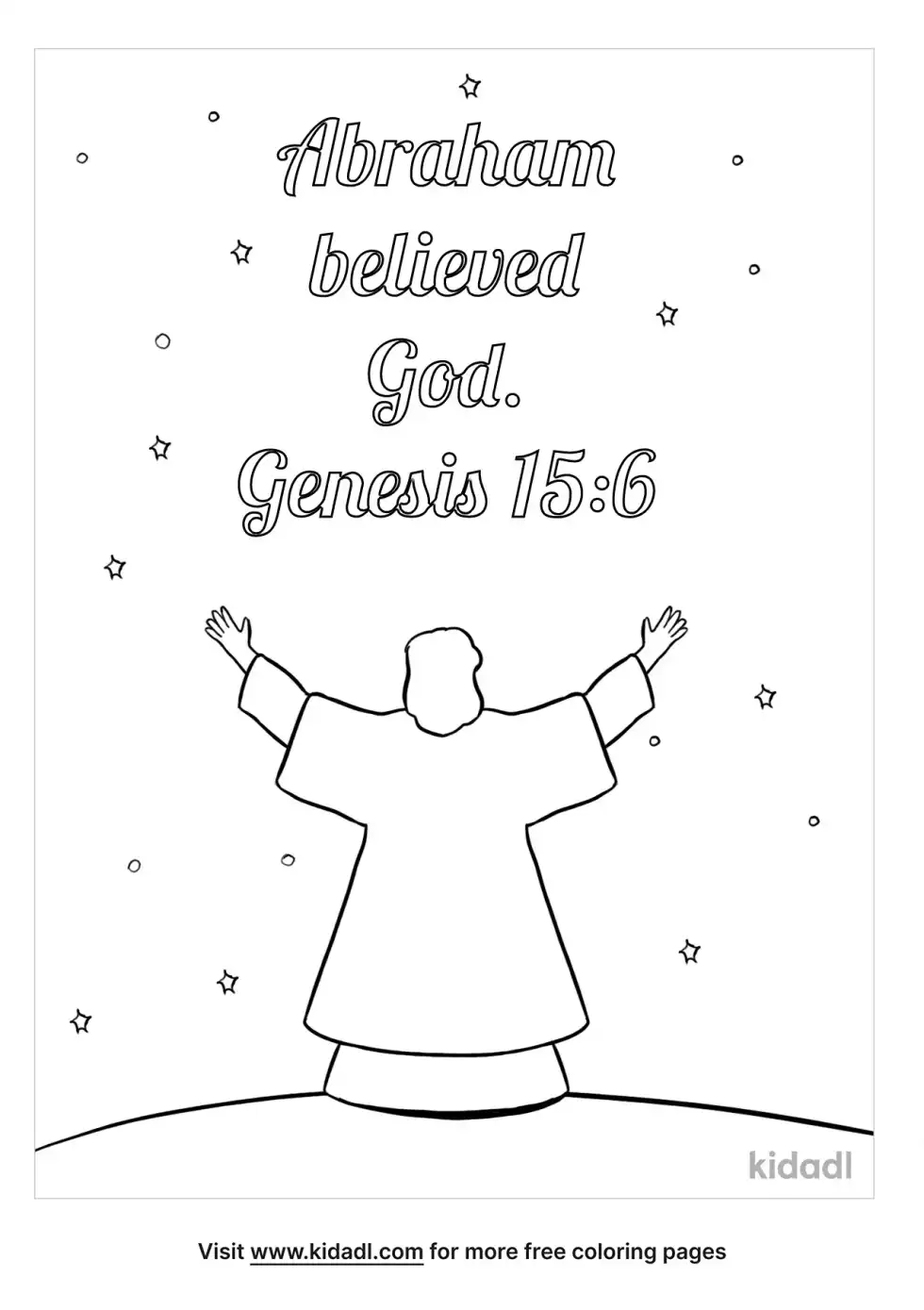 Genesis 15:1-6 Coloring Page