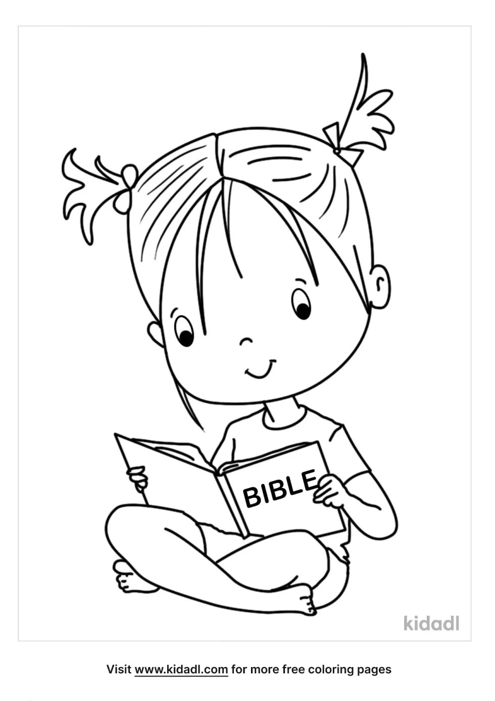 Read Your Bible Coloring Page