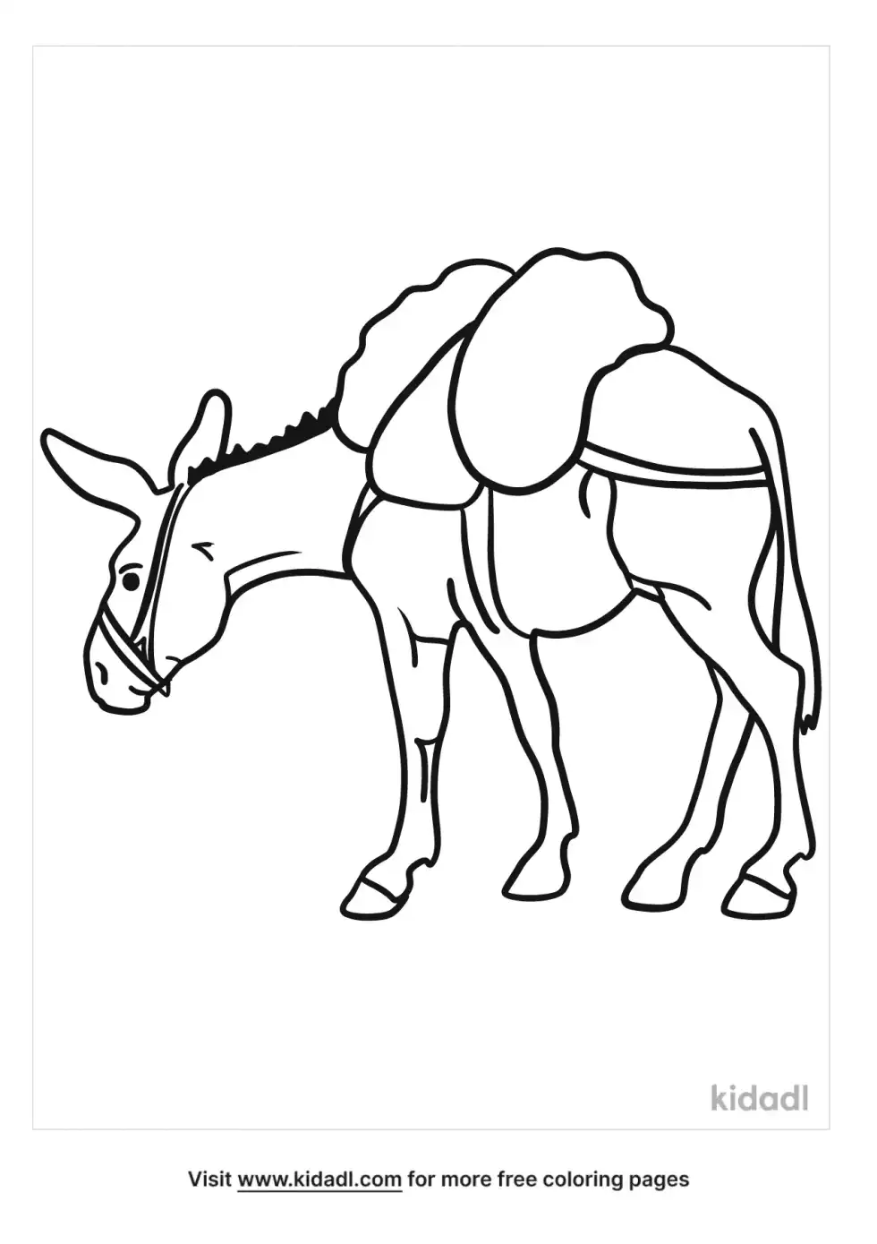 Mule Coloring Page