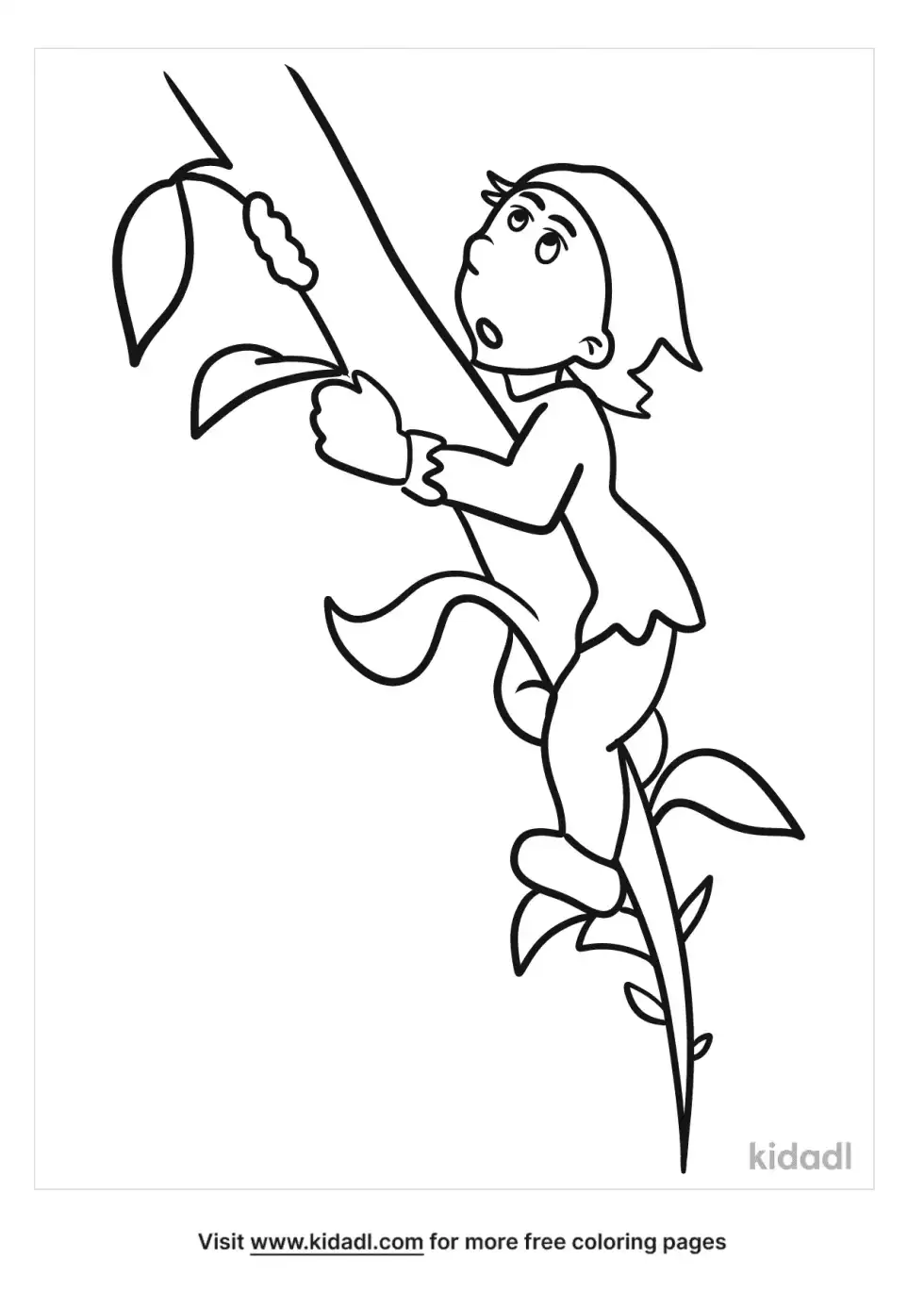 Jack And The Beanstalk Coloring Page