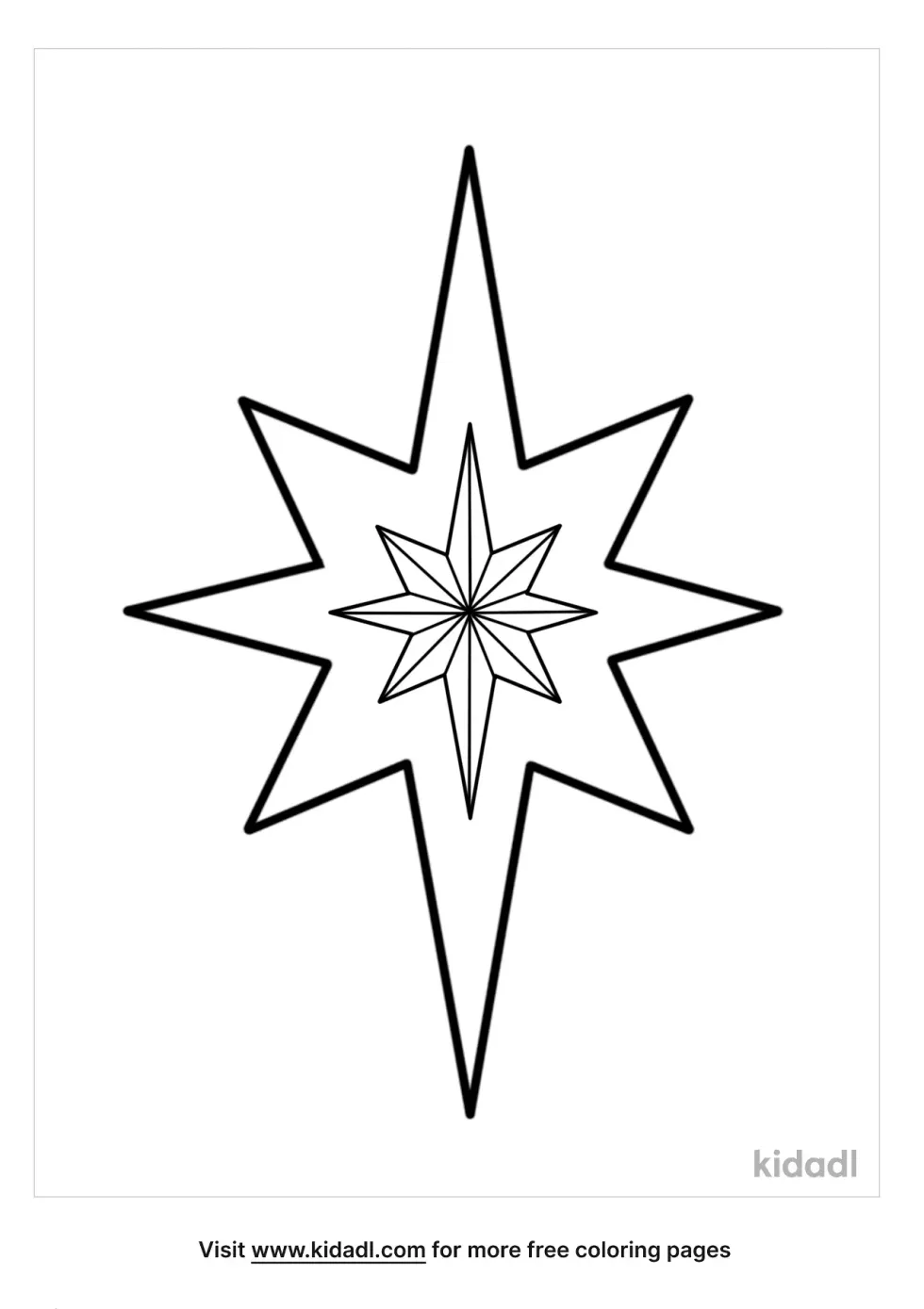 Star Cross Coloring Page
