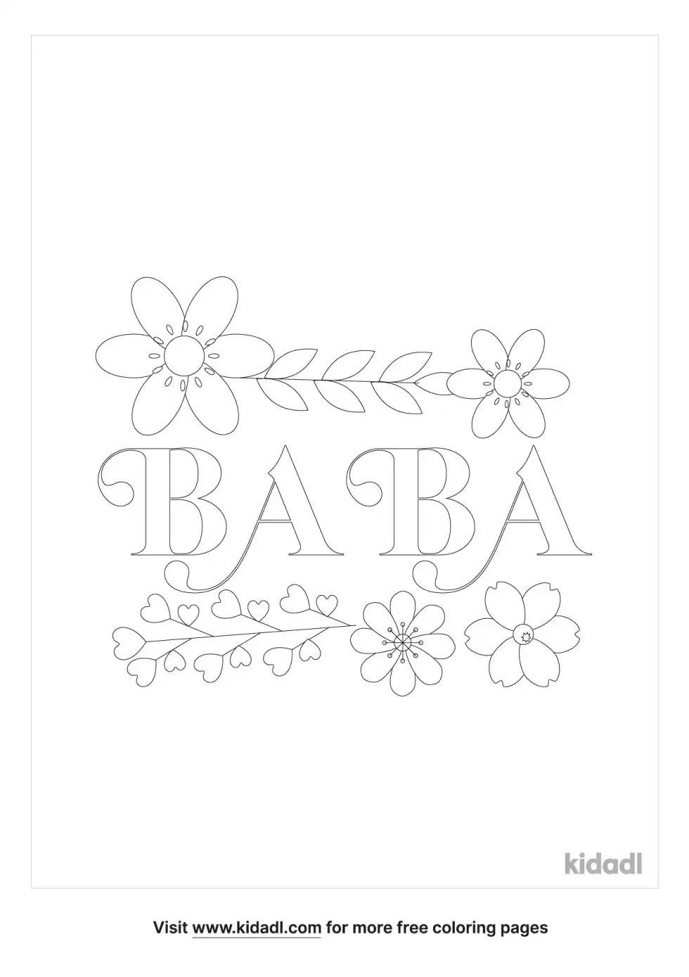Baba Coloring Page