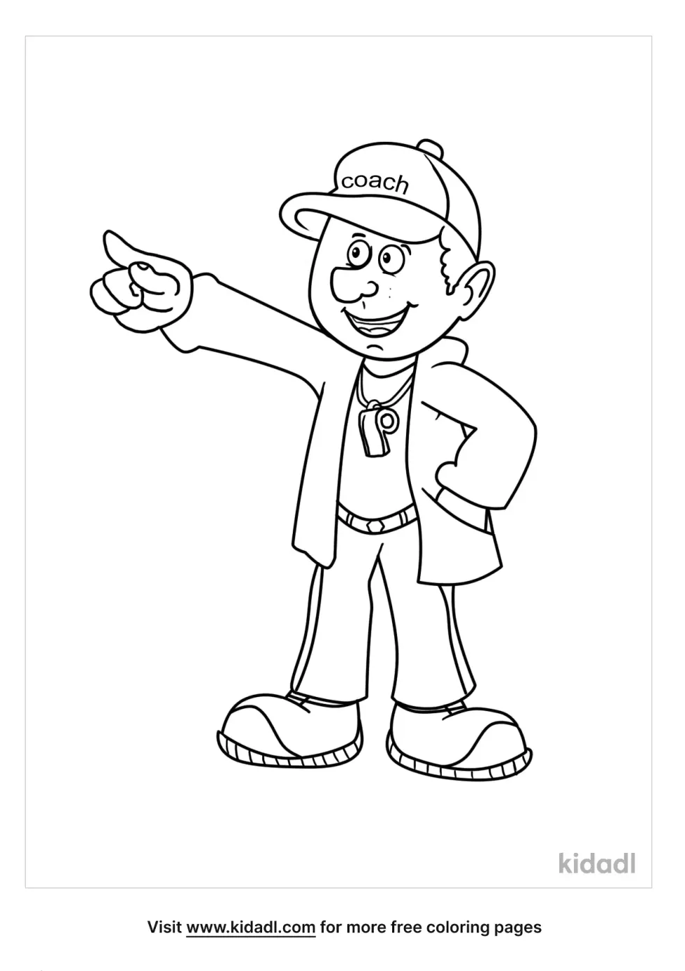 Coaching Coloring Page