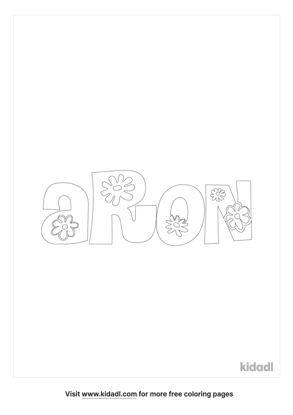 Aron Coloring Page