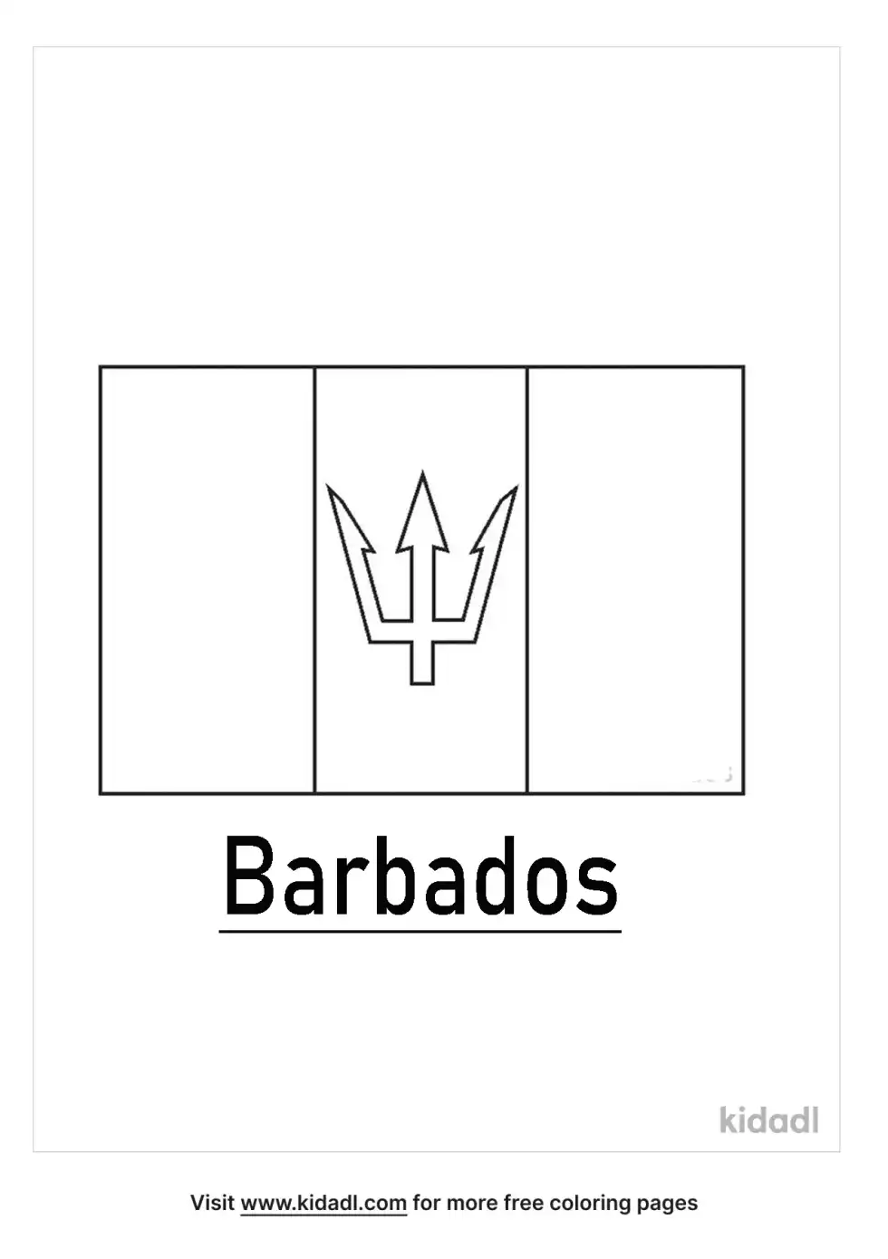 Barbados Coloring Page