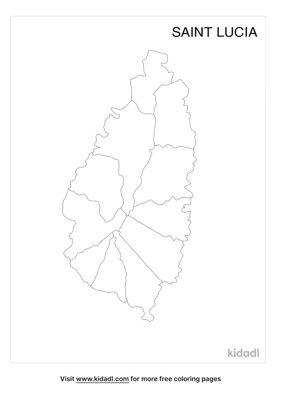 Map Of St Lucia