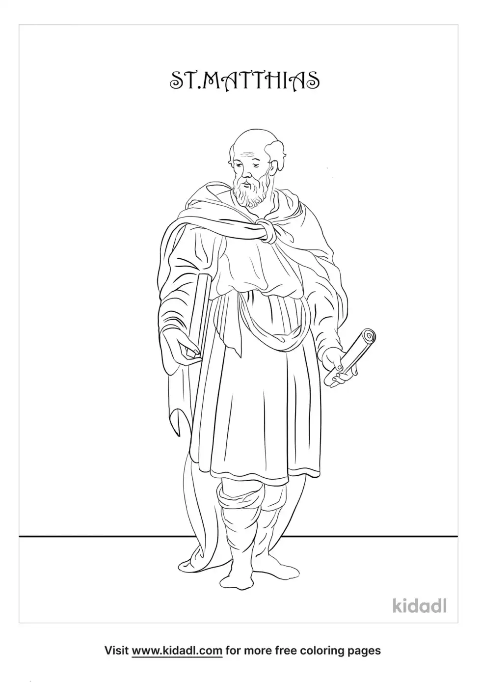 St. Matthias Coloring Page