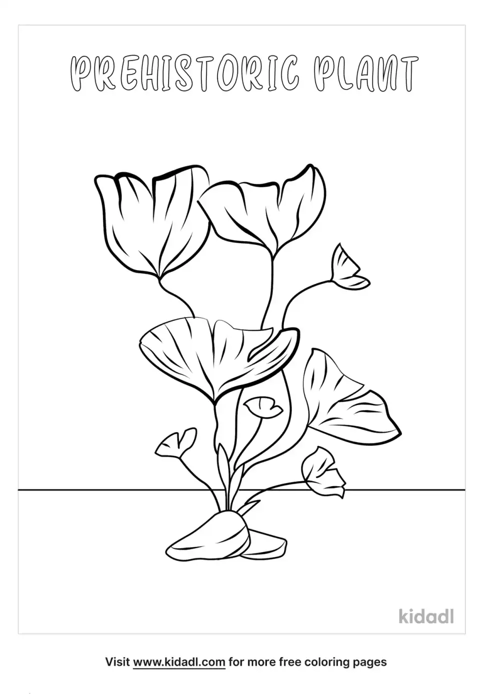 Prehistoric Plant Coloring Page
