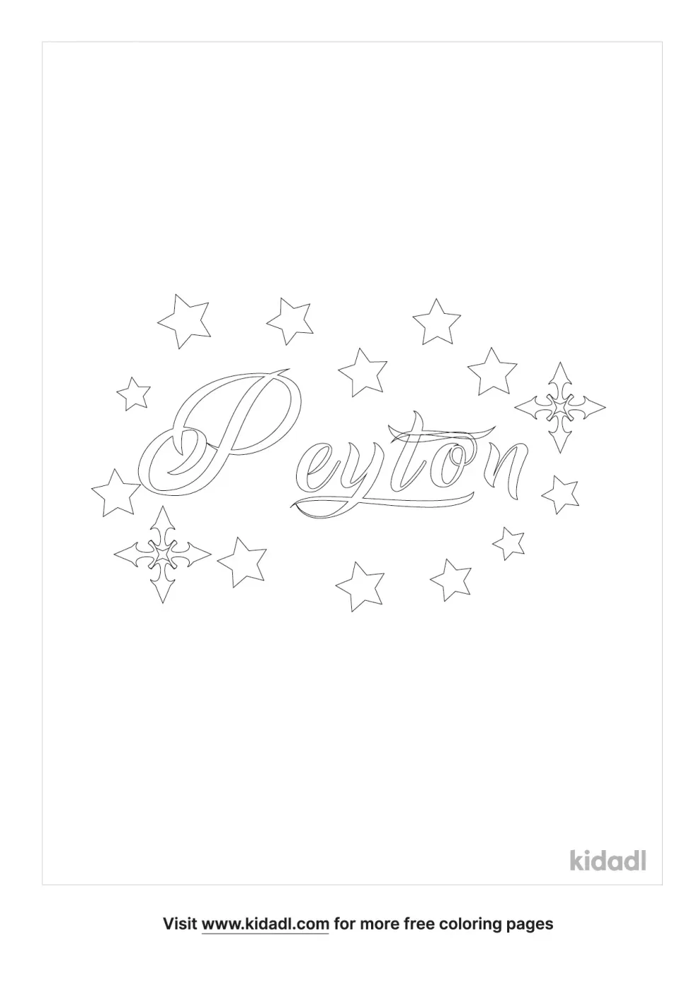 Peyton Coloring Page