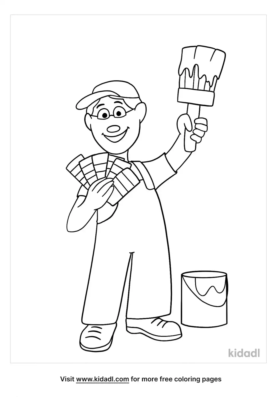 Painter Coloring Page