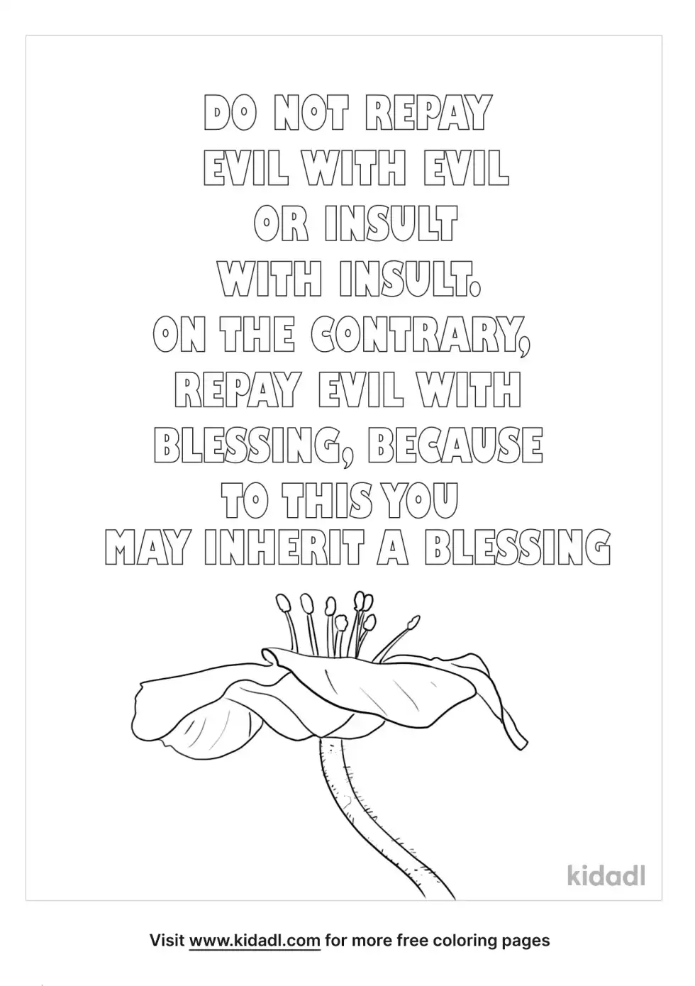 1 Peter 1:3-9 Coloring Page Coloring Page